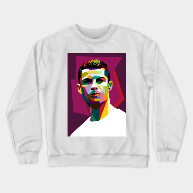 WPAP cristiano ronaldo Crewneck Sweatshirt by pucil03